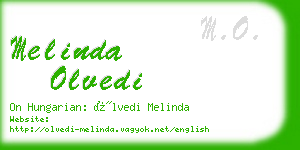 melinda olvedi business card